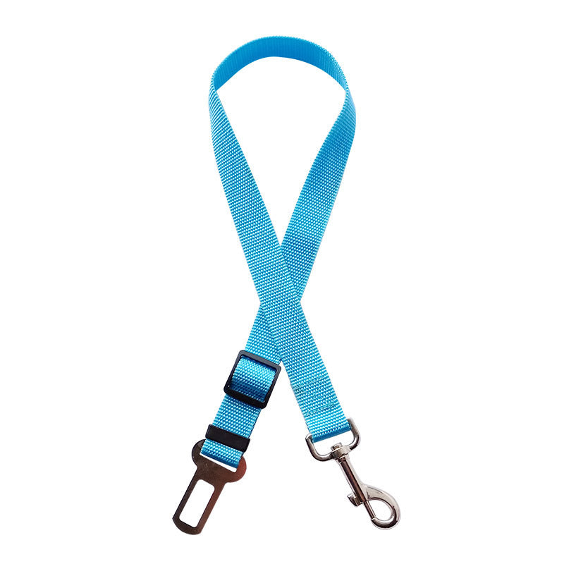 Adjustable Pet Car Seat Belt for Dogs & Cats – Vehicle Safety Harness Lead Clip