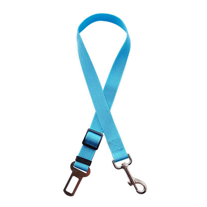 Adjustable Pet Car Seat Belt for Dogs & Cats – Vehicle Safety Harness Lead Clip