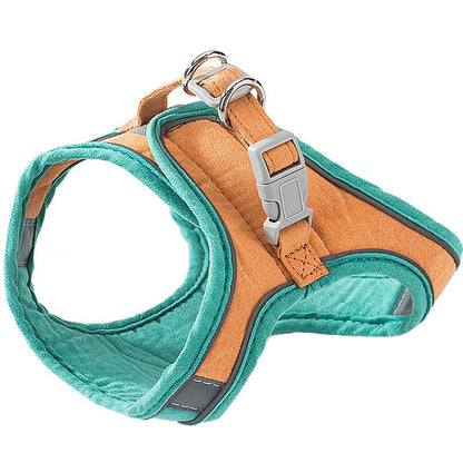 Escape-Proof Cat & Small Dog Harness with Leash – Reflective, Breathable Chest Strap for Pets