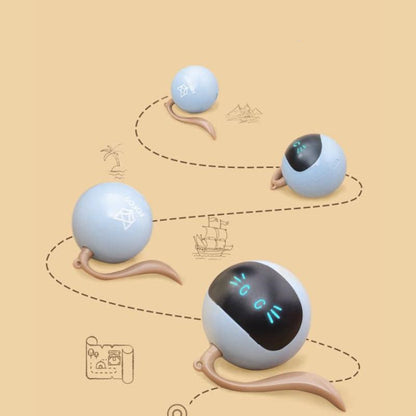 Pet Smart Interactive LED Rotating Ball | 360° Automatic Cat Toy with Lights