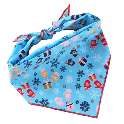 Adjustable Cotton Dog Cat Bandana Triangle Scarf - Soft Pet Neckerchief for Small Medium Large Dogs & Cats