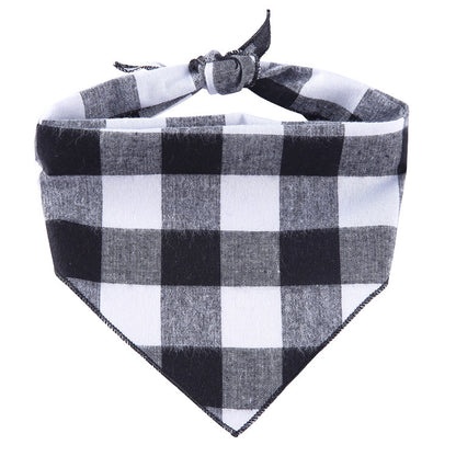 Adjustable Cotton Dog Cat Bandana Triangle Scarf - Soft Pet Neckerchief for Small Medium Large Dogs & Cats