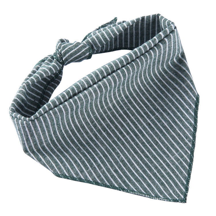 Adjustable Cotton Dog Cat Bandana Triangle Scarf - Soft Pet Neckerchief for Small Medium Large Dogs & Cats