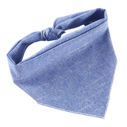 Adjustable Cotton Dog Cat Bandana Triangle Scarf - Soft Pet Neckerchief for Small Medium Large Dogs & Cats