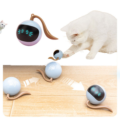 Pet Smart Interactive LED Rotating Ball | 360° Automatic Cat Toy with Lights