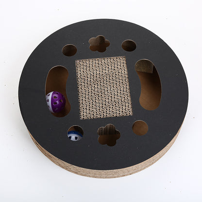 Honeycomb Corrugated Cat Scratcher Toy with Bell