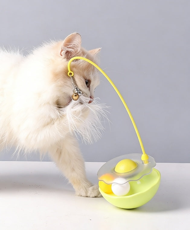Interactive Cat Toy Ball with Bell – Self-Play Mint Ball Teaser for Indoor Cats