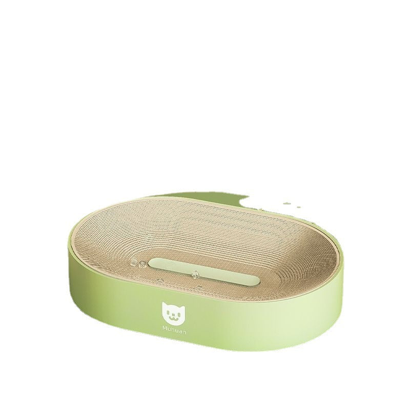 Corrugated Cat Scratch Basin with PP Shell – Durable Anti-Scratch Cat Lounge Bed