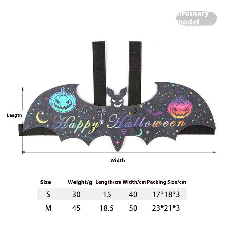 Halloween Pet Bat Wings Costume for Cats & Small Dogs – Cute Pumpkin, Ghost, and Bat Cosplay Outfits