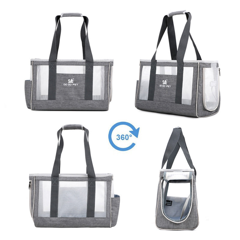 Portable Pet Carrier Bag – Breathable Cat & Dog Travel Backpack, Large Capacity Handbag for Puppies & Kittens