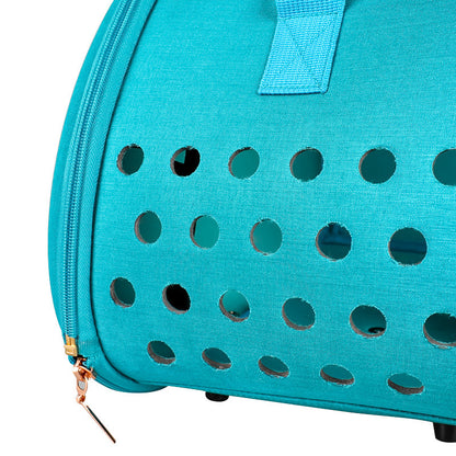 Transparent Pet Backpack Carrier – Breathable Dog & Cat Travel Bag with Ventilation, Portable Puppy & Kitten Cage (39×27×30cm)