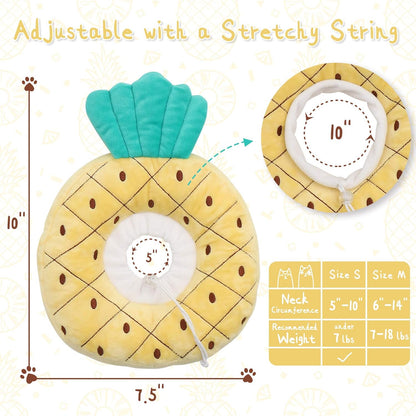 Cute Adjustable Cat Recovery Collar – Soft Fabric Elizabeth Collar for Kittens