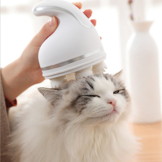 Electric Pet Head Massager – Handheld Relaxation & Grooming Tool for Dogs & Cats, Multifunctional Household Use