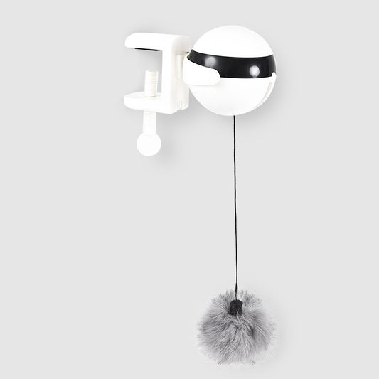 Smart Interactive Cat Toy – Automatic Lifting Teaser Ball with Rabbit Hair