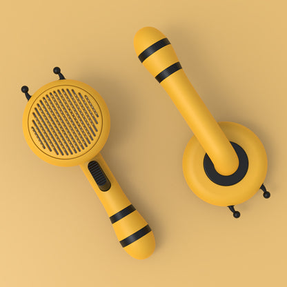 Bee-Shaped Cat Grooming Comb – Fine Needle Pet Brush for Shedding & Hair Removal