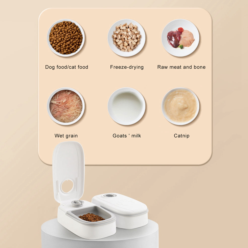 Automatic Pet Feeder Timer Gravity Food Water Dispenser for Cats Dogs