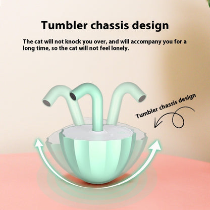 Cat Umbrella Laser Toy – Interactive Automatic Tumbler Toy for Indoor Cats, USB Rechargeable Smart Laser Game