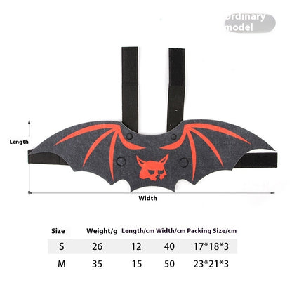 Halloween Pet Bat Wings Costume for Cats & Small Dogs – Cute Pumpkin, Ghost, and Bat Cosplay Outfits