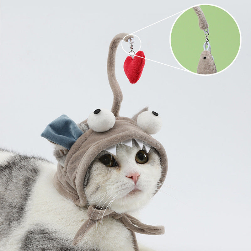 Head-Mounted Feather Cat Toy Stick – Interactive Funny Teaser for Cats