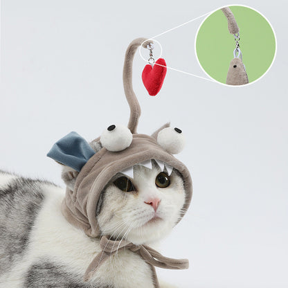 Head-Mounted Feather Cat Toy Stick – Interactive Funny Teaser for Cats