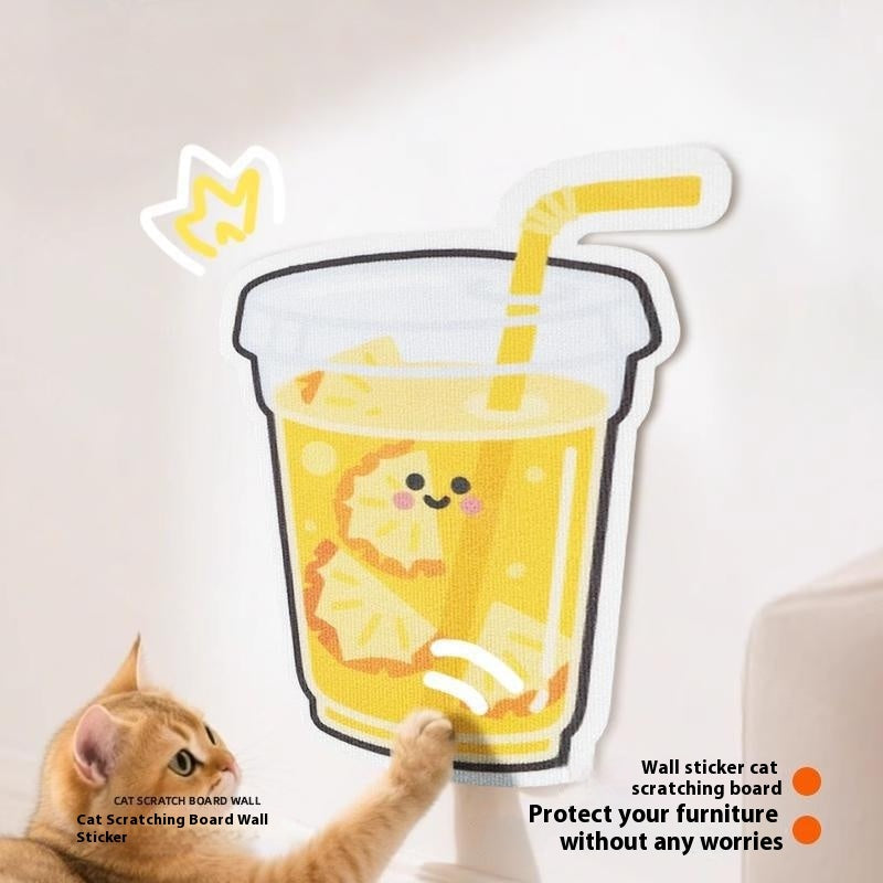 Cat Scratch Board – Vertical Fruit Felt Scratcher for Indoor Cats