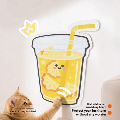 Cat Scratch Board – Vertical Fruit Felt Scratcher for Indoor Cats