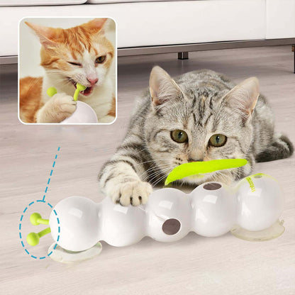 Automatic Interactive Cat Toy with Motion Sensor, Rechargeable Teasing Tail Toy for Kittens