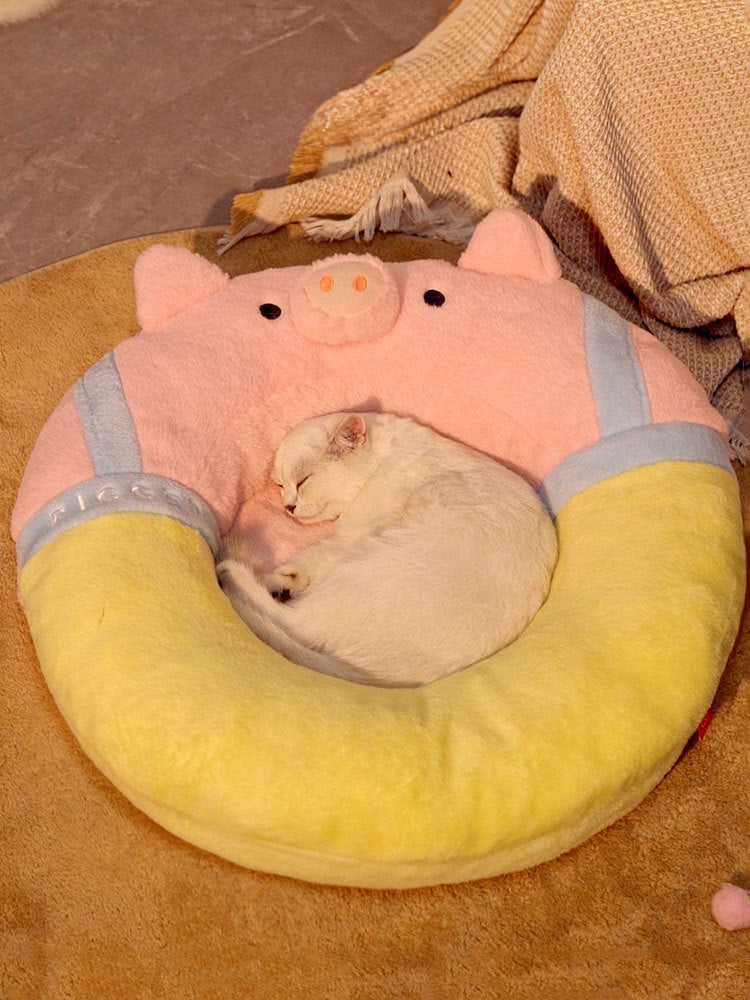 Warm Cat Bed for Winter – Soft Cloth Cat House, All-Season Pet Mat for Cats & Kittens