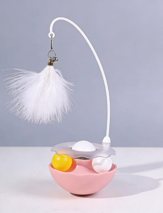 Interactive Cat Toy Ball with Bell – Self-Play Mint Ball Teaser for Indoor Cats