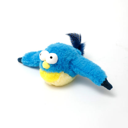 Interactive Pet Plush Toy with Sound & Motion – Electric Jumping Fish & Flapping Bird Chew Toy for Dogs and Cats