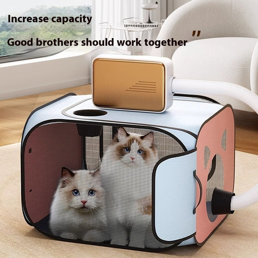 Cat Drying Box – Portable Foldable Pet Hair Dryer for Cats & Dogs