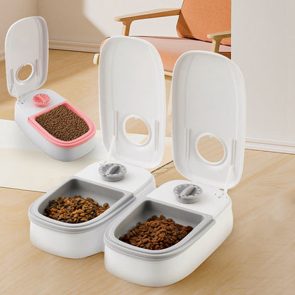 Automatic Pet Feeder Timer Gravity Food Water Dispenser for Cats Dogs