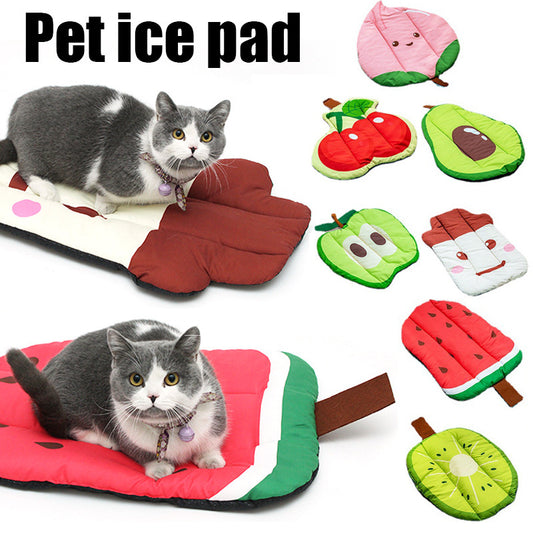 Summer Pet Cooling Mat – Ice Silk Dog Cat Bed Pad, Washable Cooling Blanket for Hot Weather