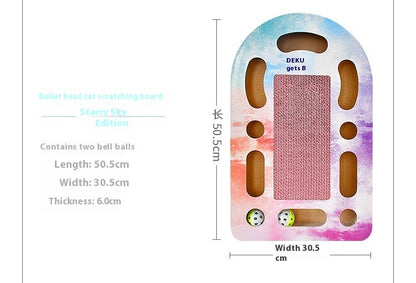 Corrugated Cat Scratcher with Ball Toy