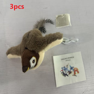 Interactive Pet Plush Toy with Sound & Motion – Electric Jumping Fish & Flapping Bird Chew Toy for Dogs and Cats