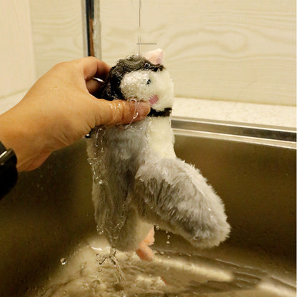 Interactive Pet Plush Toy with Sound & Motion – Electric Jumping Fish & Flapping Bird Chew Toy for Dogs and Cats