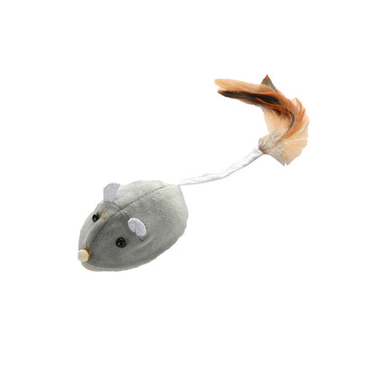 Interactive Electric Mouse Cat Toy with Wand Stick – Battery Powered Chase & Exercise Play