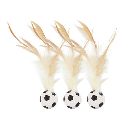 Elastic Chicken Fur Ball Cat Toy – Bouncy Interactive Self-Hitting Pet Toy