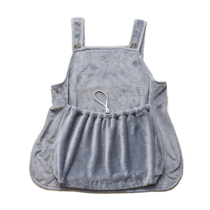 Arctic Velvet Pet Apron - Soft Plush Anti-Grab Camisole Pinafore for Small Dogs Cats 1-7kg