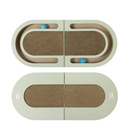 Folding Cat Scratcher Board with Ball