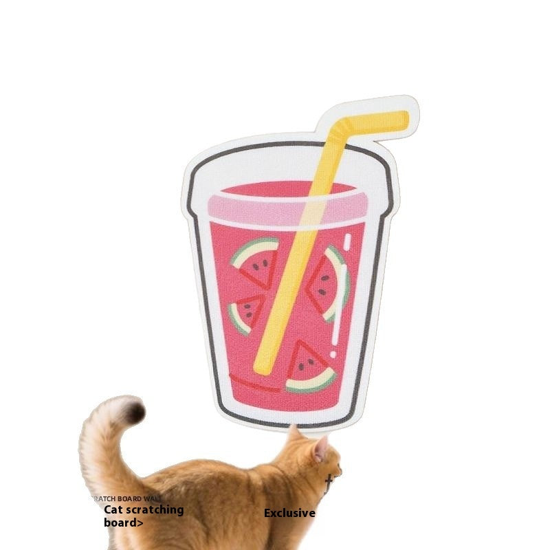 Cat Scratch Board – Vertical Fruit Felt Scratcher for Indoor Cats