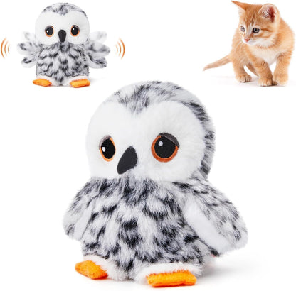 Interactive Flapping Bird Cat Toy – USB Rechargeable Plush Toy for Indoor Cats