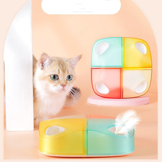 Automatic Interactive Cat Toy with Feather | Rechargeable Smart Teasing Pet Toy