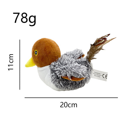 Interactive Flapping Bird Cat Toy – USB Rechargeable Plush Toy for Indoor Cats
