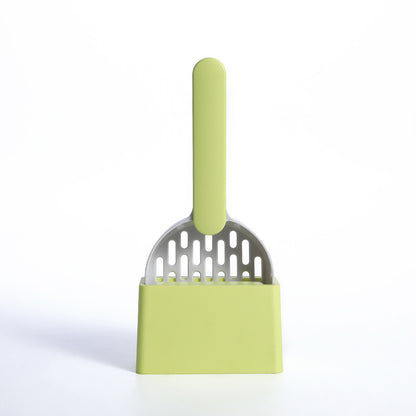Multifunctional Cat Litter Scoop with Bag Storage – Pet Waste Cleaner for Cats & Dogs