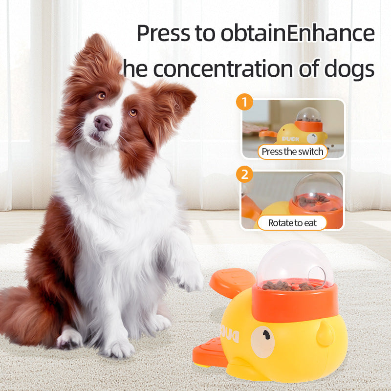 Interactive Puzzle Feeder for Dogs & Cats – Cartoon Duck Treat Dispenser Toy