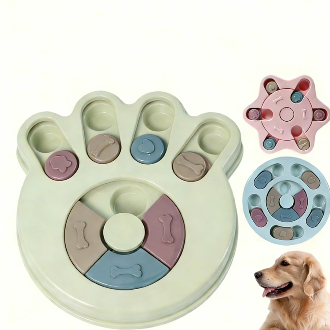 Interactive Dog Puzzle Feeder Toy – Slow Feeding IQ Training Toy for Small & Medium Dogs, Anti-Choking Treat Dispensing Game