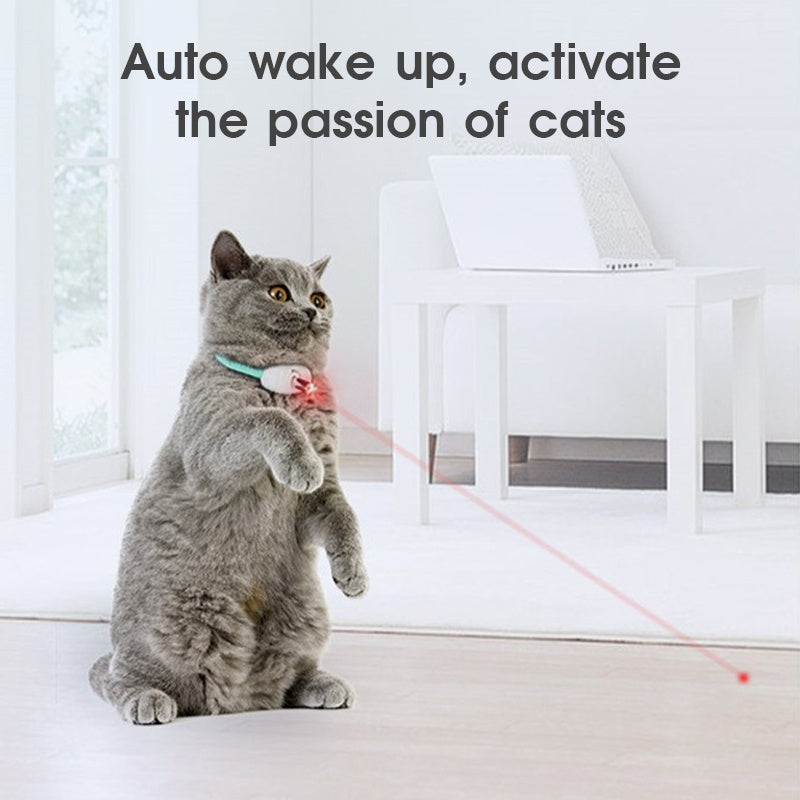 Smart Laser Cat Collar Toy – Automatic USB Rechargeable Teasing Collar