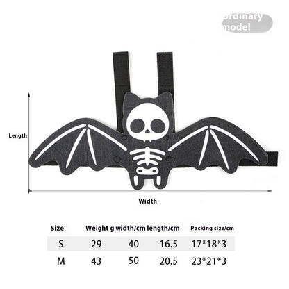 Halloween Pet Bat Wings Costume for Cats & Small Dogs – Cute Pumpkin, Ghost, and Bat Cosplay Outfits
