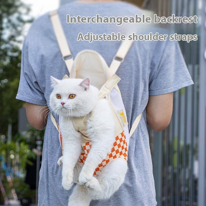 Ultra-Soft Pet Chest Carrier Backpack - Lightweight Breathable Cat & Small Dog Travel Bag with 3 Sizes (M, L, XL)